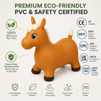Jouets gonflables pour tout-petits, cheval sauteur spatial, fournis directement par l'usine