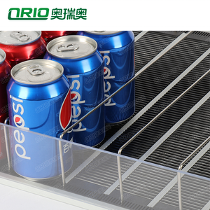 Scaffale a Rulli Personalizzato Ecologico di Facile Installazione, Espositore per <span class=keywords><strong>Supermercato</strong></span> con Sistema di Spinta in Plastica/Alluminio - Product Image 2