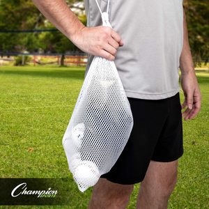 Mesh Drawstring <b>Bag</b> 12x18 Inch Heavy Duty Nylon Equipment <b>Bag</b> Sports Gym Laundry <b>Beach</b> Pool Travel Grocery Camp Storage 9 Colors - Product Image 4