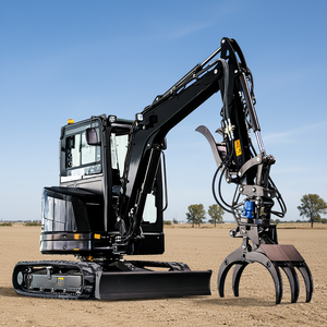 Envío Gratis Excavadora Hidráulica Compacta de 3.5 Toneladas, Mini Excavadora de 1T 2T con Cabina Cerrada, Certificación CE - Product Image 2