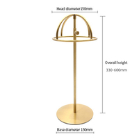 Moderner abnehmbarer Gold/Silber-Metallhut-Displayst änder mit einfacher Montage Leichte Arbeits platte für Mützen Hüte Einzelhandel geschäfte