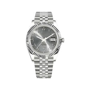 Montre automatique multifonction à cadran journalier avec bracelet en acier inoxydable et mouvement NH35, design modifié, en promotion - Product Image 2