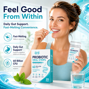 Tiras Orales Probióticas de Absorción Rápida OKTW, 60 Mil Millones de UFC, 10 Cepas, Apoyo Digestivo e Inmunológico Intestinal, 20 Tiras - Product Image 6