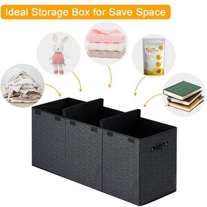 Organiseurs et coffres de rangement pour jouets d'enfants, pour garçons et filles, avec double couvercle rabattable, pour la chambre d'enfant, la salle de jeux, le placard, l'organisation de la maison - Product Image 5