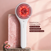 Masseur électrique portatif pour le cuir chevelu, lumière rouge, applicateur d'huile électrique pour cheveux, peigne pour la croissance des cheveux, brosse de soin des cheveux