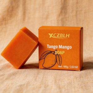 Jabón en Barra Sólido <span class=keywords><strong>Tango</strong></span> Mango de Marca Personalizada OEM/ODM con Ácido Kójico, Manteca de Karité y Té Verde para Piel Grasa y Blanqueamiento - Product Image 5