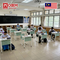 MINYI BRUNO Mobilier scolaire et de bibliothèque de Malaisie : Bureau d'école, bureau et chaise de collège, et bureau d'enseignant avec chaise de bureau design