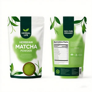 Emballage alimentaire refermable imprimé numériquement, sachet debout, emballage personnalisé en aluminium pour thé aux <span class=keywords><strong>fleurs</strong></span>, sac en plastique - Product Image 1