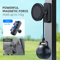 Support de téléphone magnétique double face multifonctionnel pour chariot de golf, 360° °   Support magnétique réglable N52 ultra-résistant pour la salle de sport et le bateau