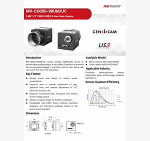 Cámara Industrial HIK ROBOT Original Nueva, MV-CU050-90UM MV-CU050-90UC, 5MP Mono, USB3.0 - Product Image 6