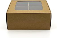 Boîtes à friandises en kraft avec fenêtre et séparateurs, fournitures pour fraises enrobées de chocolat, boîtes à macarons, emballage pour produits de boulangerie