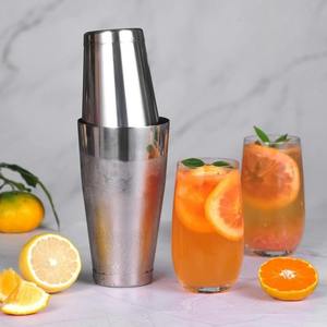 Shaker à <span class=keywords><strong>cocktail</strong></span> Boston réutilisable en acier inoxydable moderne PSC Silver, 530 ml (18 oz), en gros - Product Image 1