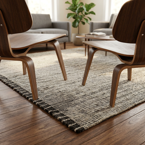 Handmade Luxury Wool Cotton Area <b>Rug</b> Soft <b>Modern</b> Nordic Minimalist Thick Cushioned <b>Large</b> Floor Mat Carpet OEM/ODM Manufacturer - Product Image 1