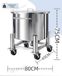 Réservoir <span class=keywords><strong>de</strong></span> stockage semi-ouvert en acier inoxydable SUS304 <span class=keywords><strong>de</strong></span> 100 L à prix réduit pour <span class=keywords><strong>savon</strong></span> à vaisselle, huile <span class=keywords><strong>de</strong></span> cuisson, sauce soja, <span class=keywords><strong>eau</strong></span> pure, émulsions <span class=keywords><strong>et</strong></span> additifs - Product Image 2