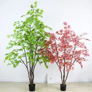 Albero di bonsai di acero artificiale trident decorativo per la casa di alta qualità giapponese acer verde rosso all'ingrosso in vendita