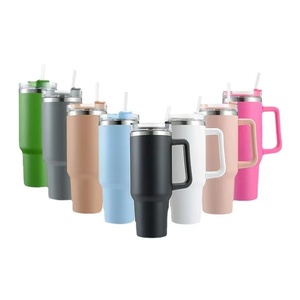 Mug isotherme moderne en acier inoxydable avec couvercle et paille, capacité 900 ml, isolation thermique 6-12 heures pour les voyages - Product Image 1