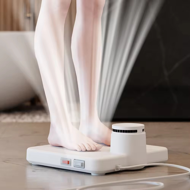 Hands-Free Body & Foot Air Dryer with Turbo Airflow, Cool/Warm Switch & Step-On Activation for Quick Drying at Bathroom, Spa