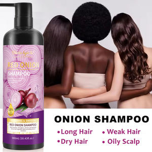 Champú para el crecimiento del cabello de cebolla roja de 900ml personalizado más vendido, champú Vegano para eliminar el aceite, champú de belleza para el cabello - Product Image 3
