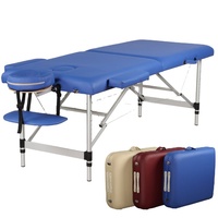 Table de Massage Spa Portable en aluminium à 3 sections, lit de Massage