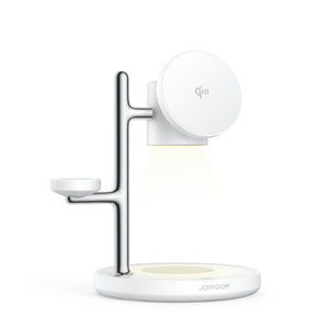 <span class=keywords><strong>Joyroom</strong></span> หูฟัง<span class=keywords><strong>15W</strong></span> ชาร์จเร็วแม่เหล็กพับได้4 in 1ที่ชาร์จไร้สายพร้อมไฟ - Product Image 1