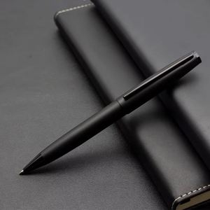 Stylo à bille en métal de luxe de haute qualité, stylo promotionnel avec logo personnalisé, noir mat, adapté à la promotion d'entreprise - Product Image 2