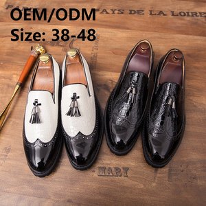 Mocassins à pampilles pour hommes, taille 14, couleur or, pour <span class=keywords><strong>mariage</strong></span>, vente en gros, chaussures habillées, imperméables, respirantes, antidérapantes, hiver - Product Image 6