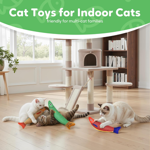 Nouveaux jouets à la menthe poivrée 2026 pour chatons, jouets interactifs en forme de poisson Saury, jouets à mâcher et à frémousser, jouets de dentition doux et durables pour toutes les races - Product Image 6
