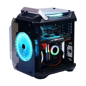 Nuovo Custom <span class=keywords><strong>Super</strong></span>-ATX argento placcato specchio in vetro temperato Esport <span class=keywords><strong>Case</strong></span> del <span class=keywords><strong>Computer</strong></span> quattro lati panoramico Server trasparente - Product Image 1