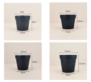 Vaso in Plastica PP Opaco di Grande Diametro, Rotondo, da Tavolo per <span class=keywords><strong>Piante</strong></span> Succulente da Interno - Product Image 6