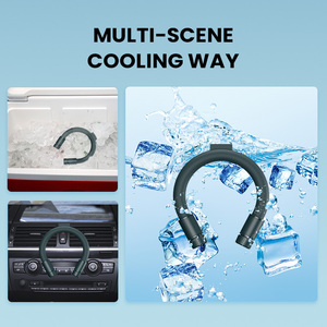 Anneau de refroidissement PCM Refroidissement doux et ventilateur 2 en 1, ventilateur et anneau de refroidissement utilisés indépendamment, ventilateur de cou de mode pour l'extérieur/gymnastique - Product Image 3