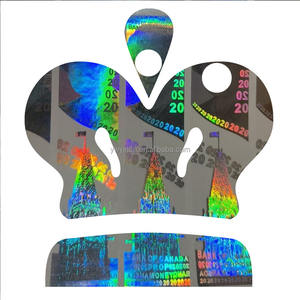 Autocollants holographiques personnalisés de haute qualité pour décorations de fête, fournitures de bricolage, jouets et billets factices - Product Image 1