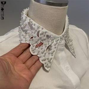 여성용 화이트 칼라 목걸이 탈착식 페르시 칼라 탈착식 액세서리 피터 팬 칼라 - Product Image 6