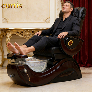 ชุดเก้าอี้นวดทำเล็บมือเล็บเท้าไฟฟ้า พร้อมเก้าอี้เสริม หรูหรา สำหรับร้านสปา เฟอร์นิเจอร์ร้านเสริมสวย นวดผ่อนคลาย ระบบนวดด้วยแม่เหล็กและระบบน้ำวน สำหรับร้านทำเล็บและสปา - Product Image 3