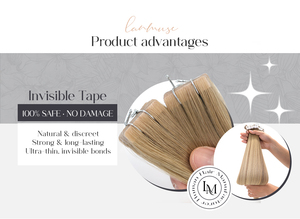 Extensions de <span class=keywords><strong>cheveux</strong></span> humains invisibles à bandes injectées, double épaisseur, <span class=keywords><strong>cheveux</strong></span> vierges Remy européens, qualité salon, vente en gros - Product Image 6