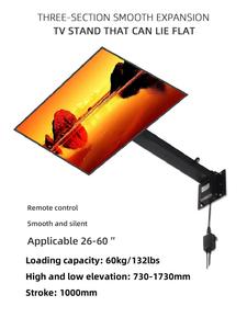 HILLPORT <span class=keywords><strong>TV</strong></span> staffa di sollevamento elettrico a parete regolabile in altezza <span class=keywords><strong>TV</strong></span> di montaggio adatto <span class=keywords><strong>per</strong></span> 26 a 65 pollici <span class=keywords><strong>supporto</strong></span> <span class=keywords><strong>TV</strong></span> telaio da pavimento - Product Image 2