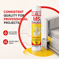 Scellant polymère hybride, adhésif élastique imperméable, résistant aux UV, écologique, pour les joints d'expansion de la construction, les murs-rideaux