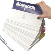 Prêt à expédier A5 taille couverture personnalisé livre scolaire papeterie exercice 20 feuilles cahier avec lignes pour étudiant