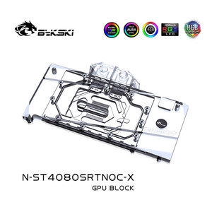 Bloc d'eau pour carte graphique Bykski N-ST4080SRTNOC-X RGB LED avec interface d'alimentation 5V/12V pour <span class=keywords><strong>ZOTAC</strong></span> <span class=keywords><strong>RTX</strong></span> <span class=keywords><strong>4080</strong></span> SUPER 16GB - Product Image 3