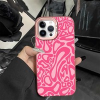 Coque de téléphone portable IMD transparente avec cercles colorés argentés pour iPhone 16 15 17 Pro Max – Vente Flash – Fabrication usine