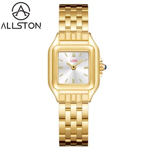 Orologio da Polso Sottile OEM in Oro, Montre Luxe Femme con Quadrante Quadrato, Orologio al Quarzo per Donne, Design Classico di Lusso - Product Image 4