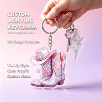 Porte-clés personnalisé en acrylique avec nom, texte gravé, monogramme, style gravé, cadeau, vente en gros, porte-clés personnalisé, porte-clés de voiture