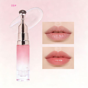 Bálsamo Labial Vegano <span class=keywords><strong>de</strong></span> Lujo, Hidratante, Resistente al Agua, con Protección Solar, Brillo Líquido, Cabezal Masajeador, Color Mágico Cambiante, Sabor a Frutas - Product Image 3