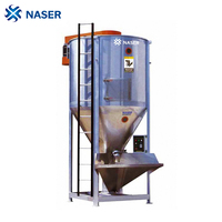 Mélangeur horizontal industriel automatique de 300 kg, marque Naser, 380 V, 5,5 kW, pales en acier inoxydable durables, capacité de production de 600 kg/h