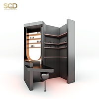 Présentoir à bijoux cosmétiques, vitrine sur mesure pour salon de beauté, présentoir de parfums SC SHOWCASES, éclairage LED écologique et étanche, personnalisé