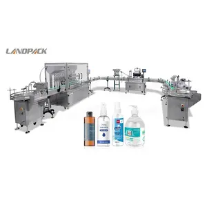 Automatic Alcohol Liquid Hand Soap Mixer Filler Packing Filling And Capping Machine