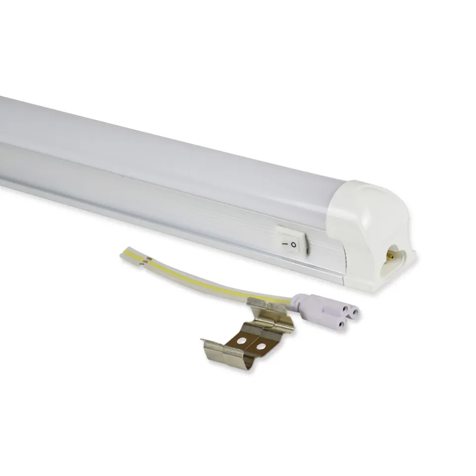 Lampu LED Tabung T8 Lampu Braket Lampu Neon Terintegrasi dengan Sakelar dengan Penutup Assembly Pencahayaan Jalur Perakitan