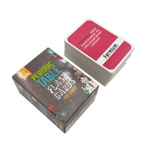 Tarjetas de Aprendizaje de la <span class=keywords><strong>Tabla</strong></span> Periódica de Ciencias para Niños, con Logotipo y Empaque Personalizados, Acabado Brillante - Product Image 1