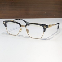 Gafas Ópticas de Diseño de Alta Calidad para Hombre y Mujer, Punk BONENNOISSEUR 53-19, Monturas de Gafas de Acetato y Titanio de Lujo para Negocios
