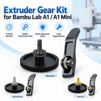 Kit d'engrenages d'extrudeur intégré en acier trempé avec revêtement DLC et double entraînement pour imprimantes 3D Bambu A1 et A1 Mini - Vente en gros