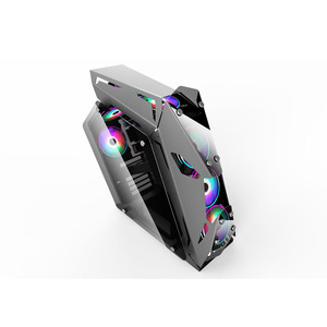 ATX Mid Tower Desktop <span class=keywords><strong>CPU</strong></span> Server Cabinet RGB Case con ventiladores PC <span class=keywords><strong>Gaming</strong></span> <span class=keywords><strong>Computer</strong></span> Cases & Towers Aleación de aluminio en stock - Product Image 4